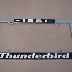 B18240H License Plate Frame, "1961 Thunderbird"