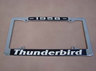 B18240E License Plate Frame, "1958 Thunderbird"