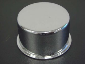 A6766R Breather Cap, Chrome, Push-On Type