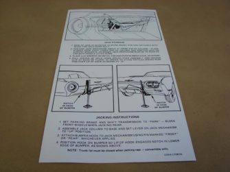 DDF501 Decal, Jack Instructions