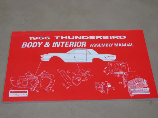 BLT AM61 Assembly Manual 66 Body/Interior For 1966 Ford Thunderbird (BLTAM61)
