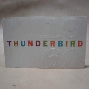 DLT012 Owners Manual 1960 Thunderbird