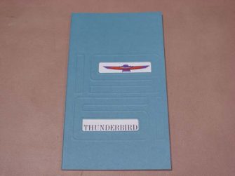 DLT013 Owners Manual 1961 Thunderbird