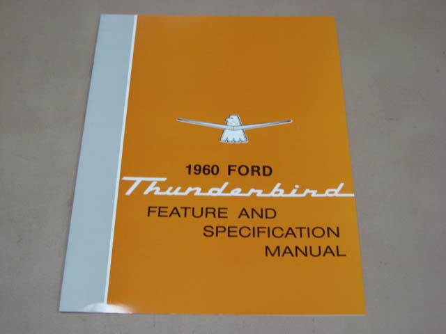 BLT 18 Illustrations Manual For 1958-1959-1960 Ford Thunderbird (BLT18)
