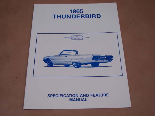 BLT AM56 Assembly Manual 65 Body/Interior For 1965 Ford Thunderbird (BLTAM56)