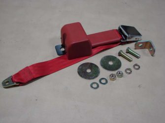 DSB027 Seat Belt, Red, Retractable