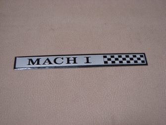 B04460F Dash Emblem "Mach 1," Stick On