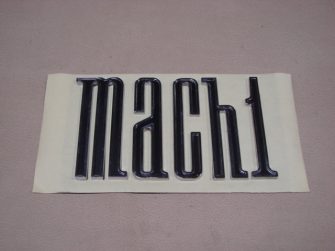 B40228A Mach 1 Trunk Letters