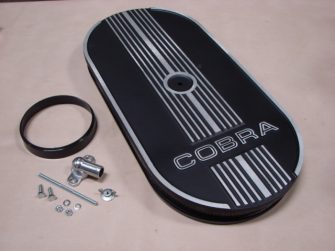 A9600V Cobra Oval Air Cleaner, Single Carburetor