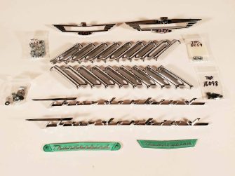 T 16099CK Exterior Emblem Set For 1957 Ford Thunderbird (T16099CK)