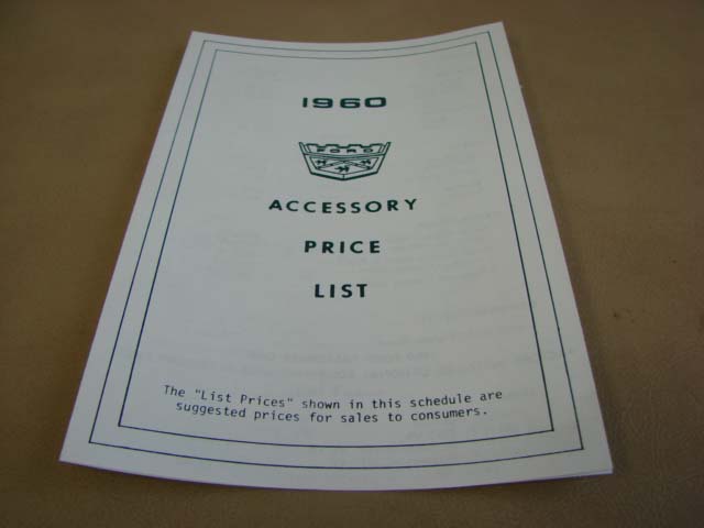 DDF403 Accessory Price List