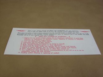 DDF408 Owners Manual Envelope