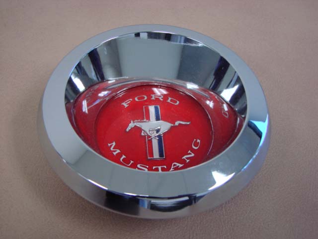 A1141G Wheel Cover Emblem, Red