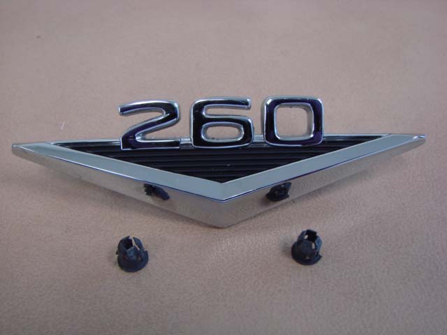 M 16228A Fender Emblem 260 For 1965 Ford Mustang (M16228A)