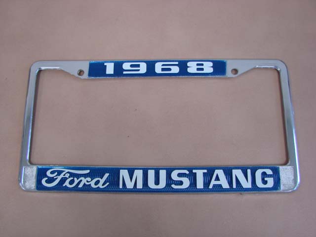 B18240O License Plate Frame, 1969 Ford Mustang