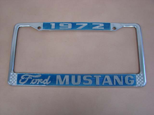 B18240Q License Plate Frame, 1972 Ford Mustang
