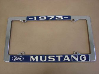 B18240I License Plate Frame, 1973 Ford Mustang