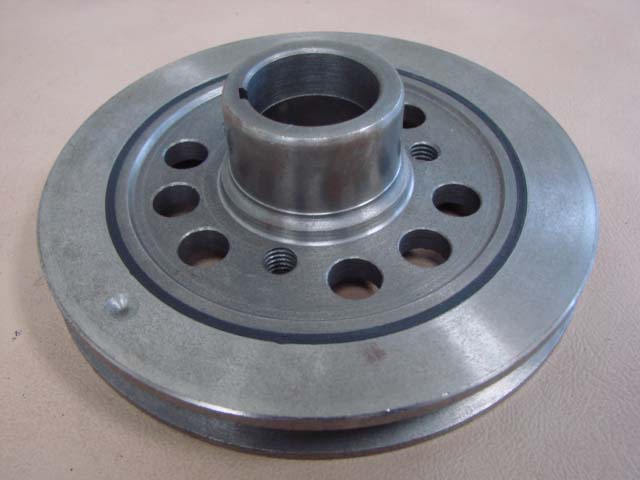 A6312D Crank Pulley, 1 Groove, Chrome