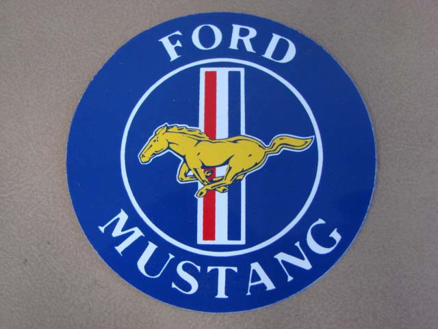 DDF603 Decal, Mustang, 3 Inch Round