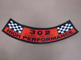 DDF042 Decal, 302 Cubic Inches High Performance