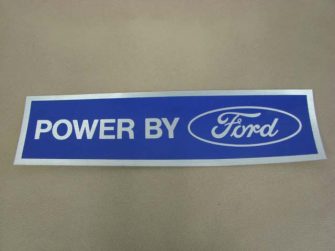 DDF106 Decal, Power By Ford, Chrome