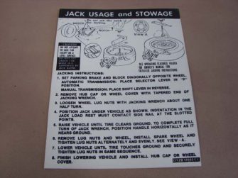DDF524 Decal, Jack Instructions
