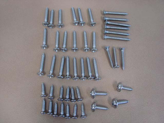 MHK573 Front Chrome Bumper Bolts For 1971-1972 Ford Mustang (MHK573)
