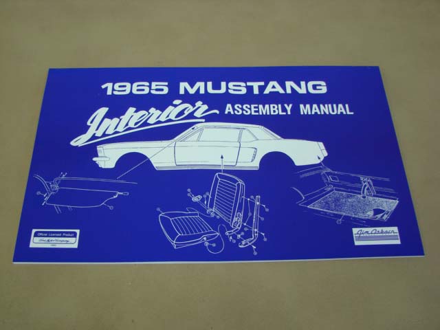 MLT AM07 Interior Assembly Manual 65 For 1965 Ford Mustang (MLTAM07)