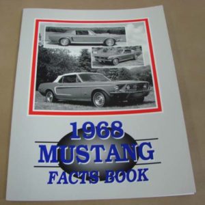 DLT112 Facts Book 1968 Mustang
