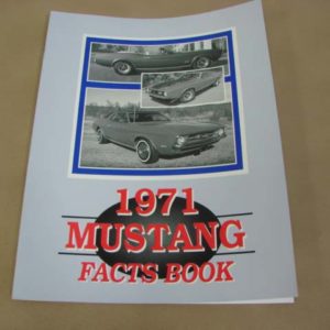 DLT115 Facts Book 1971 Mustang