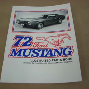 DLT116 Facts Book 1972 Mustang