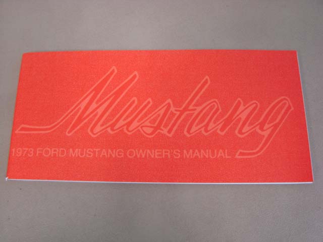 DLT131 Owners Manual 1972 Mustang