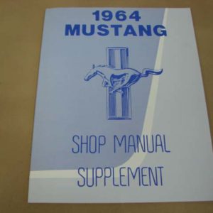 DLT133 Shop Manual Update 1964 Mustang