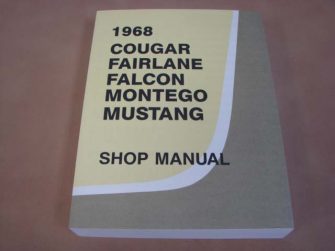 DLT137 Shop Manual 1968 Mustang