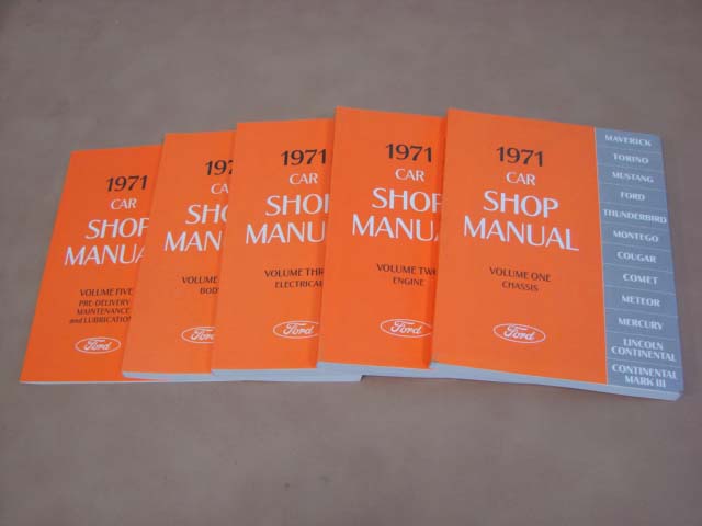 DLT139 Shop Manual 1970 Mustang