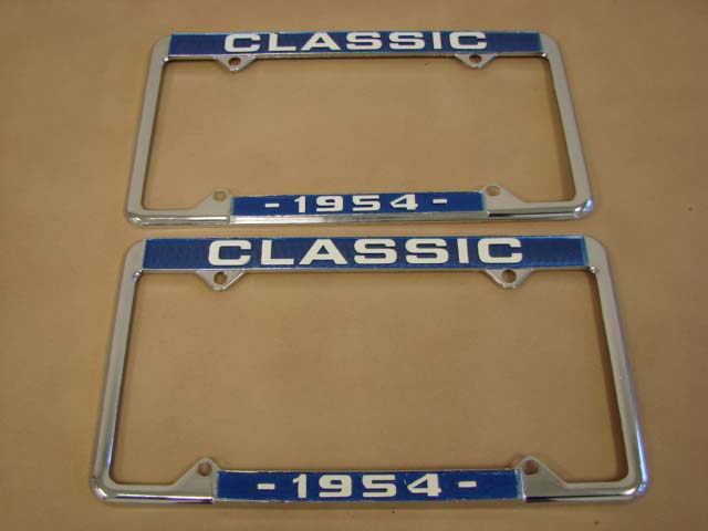 P 18240A License Plate Frames For 1954 Ford Passenger Cars (P18240A)