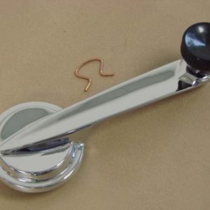 B23342A Window Handle, Black Knob