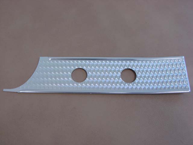 T 04393A Dash Aluminum Panel Left Hand End For 1955-1956 Ford Thunderbird (T04393A)