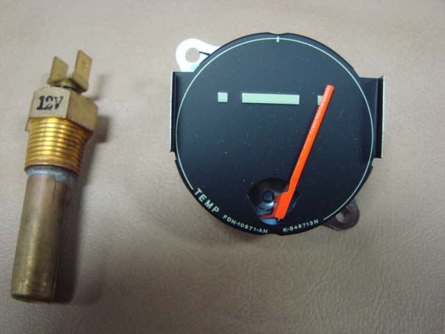 T 10885BK Temperature Gauge & Sender Kit 12V For 1956 Ford ... 1955 ford horn wiring 