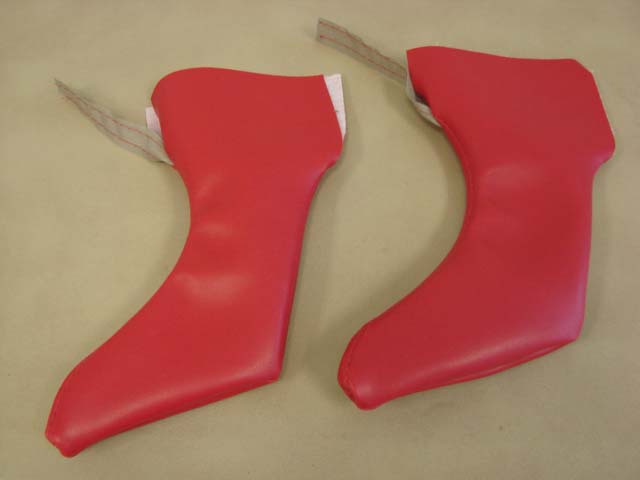 TBT 55RD Backrest Booties, Red - Larry's Thunderbird & Mustang Parts