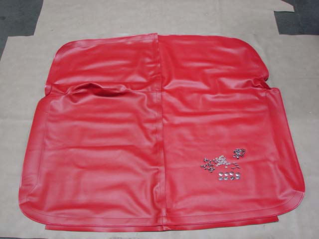 TUK 57RDWTE Upholstery Kit, Red And White With Embossment