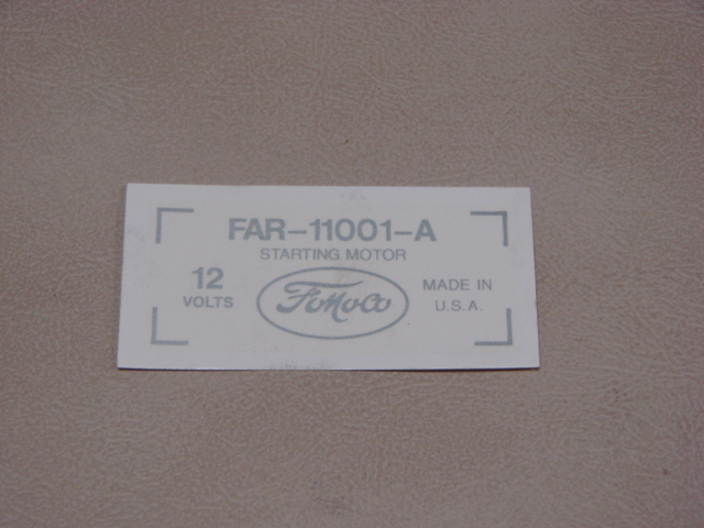 PDF 131 Decal Starter For 1958-1959-1960 Ford Passenger Cars (PDF131)