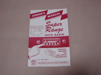 DDF467 Radio Manual, Super Range