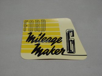 DDF112 Decal, Ford Mileage Maker 6