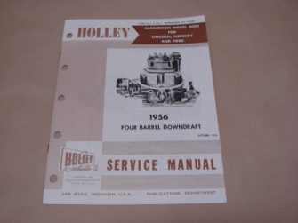 DLT167 Holley 4BBL Carburetor Manual Supplement