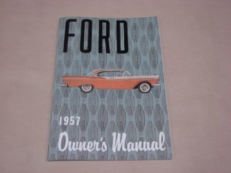 DLT174 Owners Manual, 1957 Ford