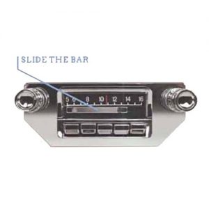 MRD 165 Slidebar Radio 300 Watt for 1965-1966 Ford Mustang (MRD165)
