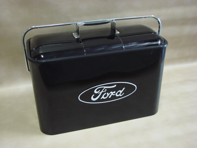 TAC 01B Vintage Ford Beverage Cooler (Black with White Details) for 1955-1956-1957 Ford Thunderbird (TAC01B)