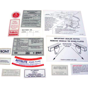 DDK017 Decal Kit, 15 Piece