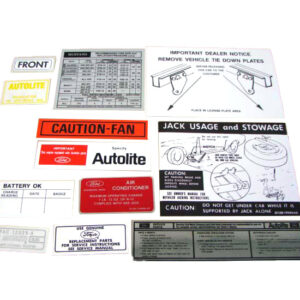 DDK023 Decal Kit, 12 Piece
